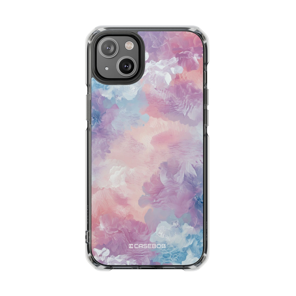 Pastellfarbenes Muster | Handyhülle für iPhone (Clear Impact Case – magnetisch)