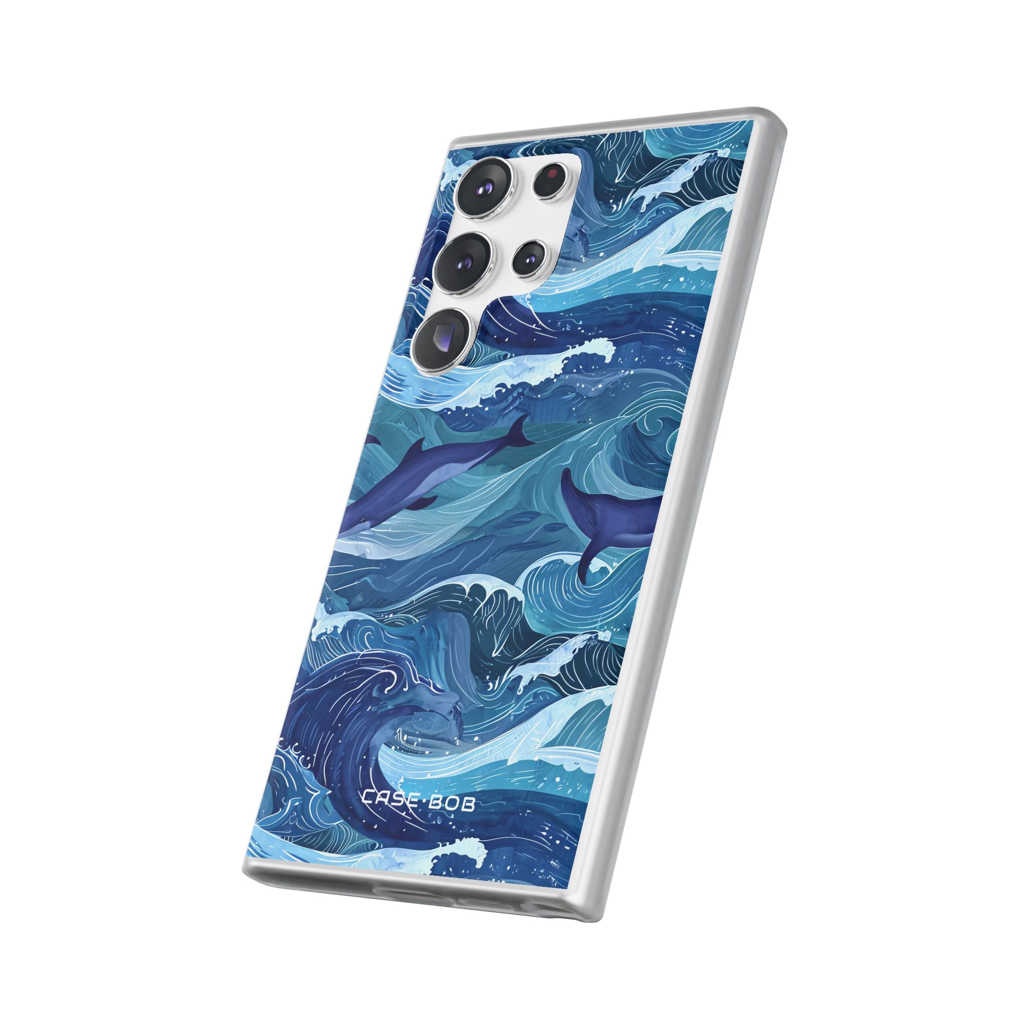 Dolphin Waves Samsung S23 Ultra Case - Soft