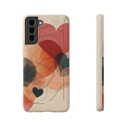 Abstract Heart Harmony | Biodegradable Phone Case