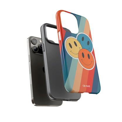 Retro Smiley Harmony - iPhone Case