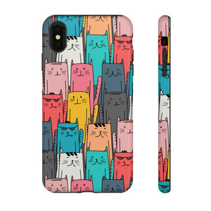 Colorful Cats - Protective Phone Case