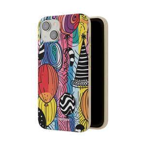 Vibrant Party Whimsy | Biodegradable Phone Case