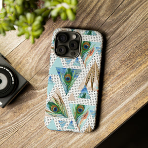 Peacock Feathers - Protective Phone Case