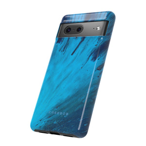 Light Blue Ink Art | Phone Case