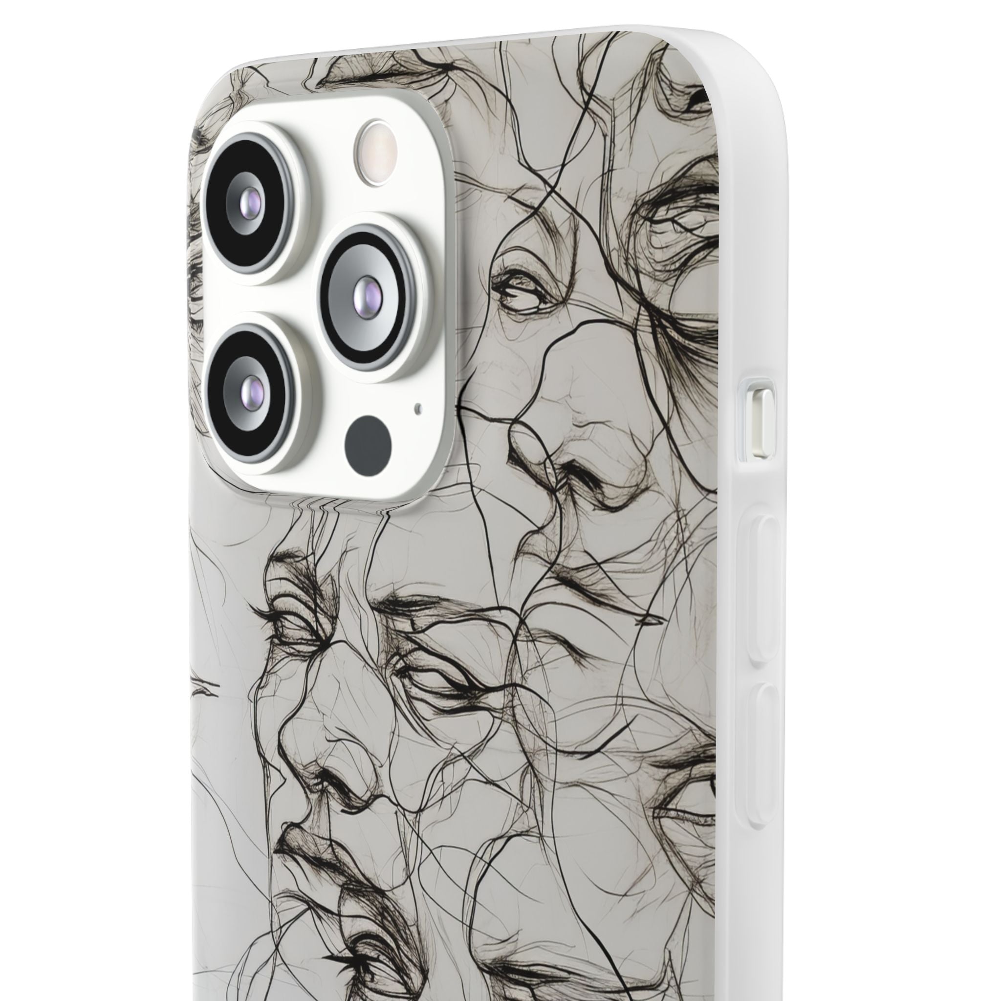 Ethereal Faces | Flexible Phone Case for iPhone