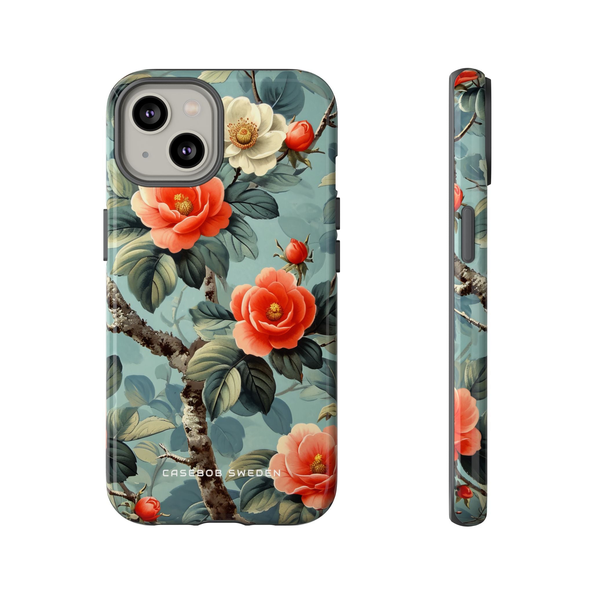 Vintage Floral Romance iPhone 14 - Robuste Handyhülle