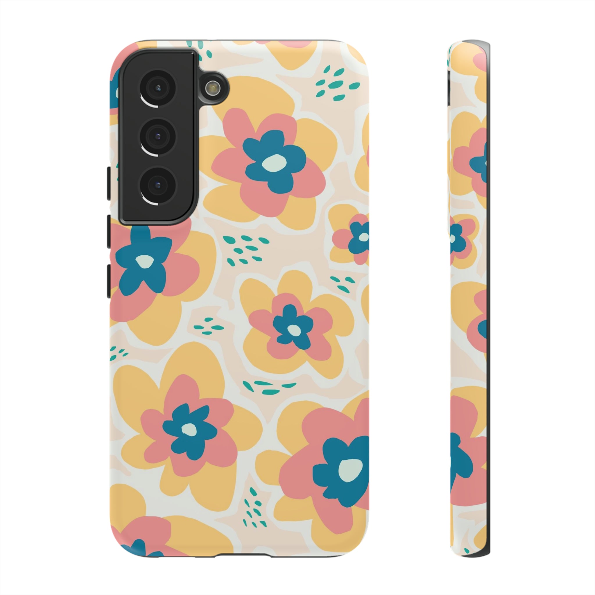 Yellow Happy Flower - Protective Phone Case