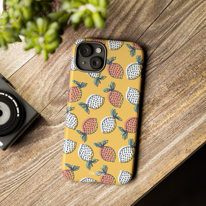 Lemons Dance Playfully - iPhone Case