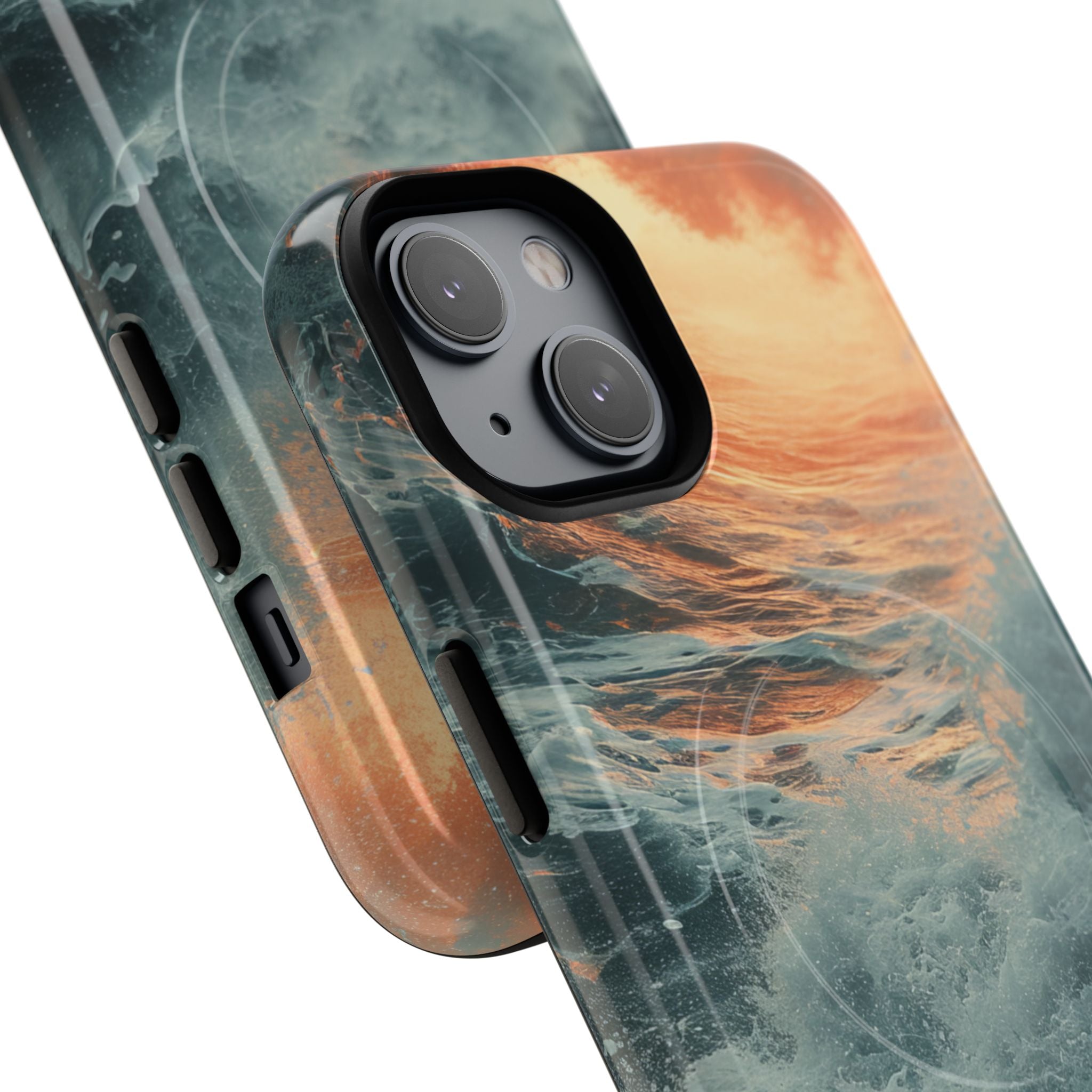 Fiery Wave Power - Tough + MagSafe® iPhone 14 Phone Case