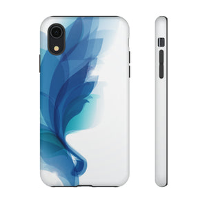 Blue Feathers - Protective Phone Case