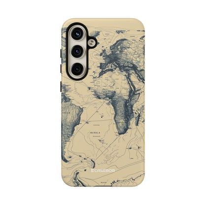 Vintage Cartographic Exploration Map - For Samsung S24