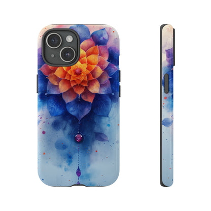 Blue Rose Mandala Serenity - Protective Phone Case