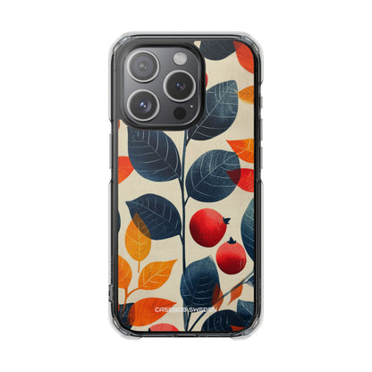 Autumn Nature Pattern - Clear Impact iPhone 15 Phone Case