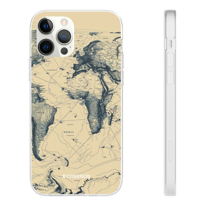 Vintage World Map | Flexible Phone Case for iPhone