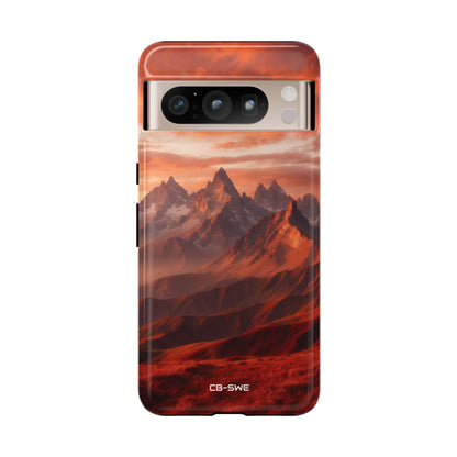 Mountain Peaks Glowing - Google Pixel Case