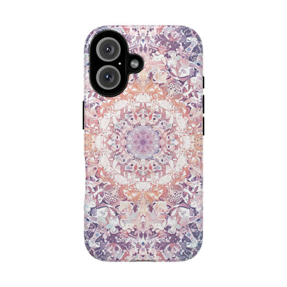 Purple Pink Mandala - Tough iPhone 16 Phone Case