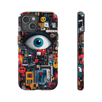 Digital Eye Blue iPhone 15 Case - Tough