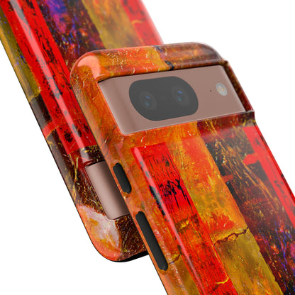 Red Oil Painting - Protective Phone Case