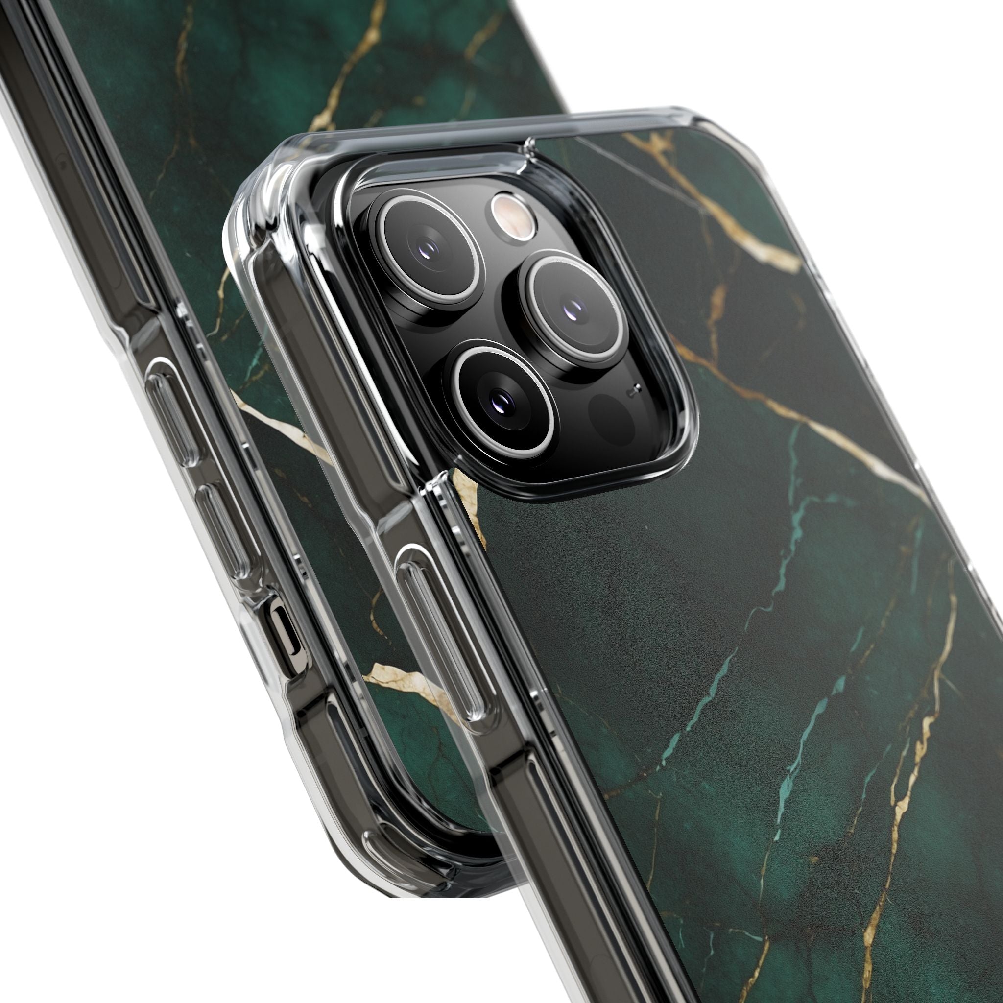 Emerald Veins Flow iPhone Case - Impact