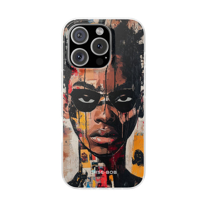 Masked Portrait Drips iPhone 16 Pro Case - Soft
