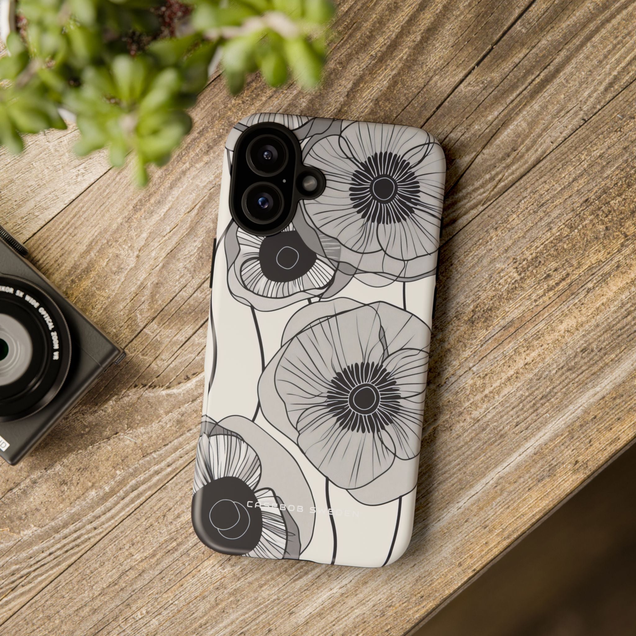 Modern Minimalist Flowers iPhone 16 - Tough Phone Case