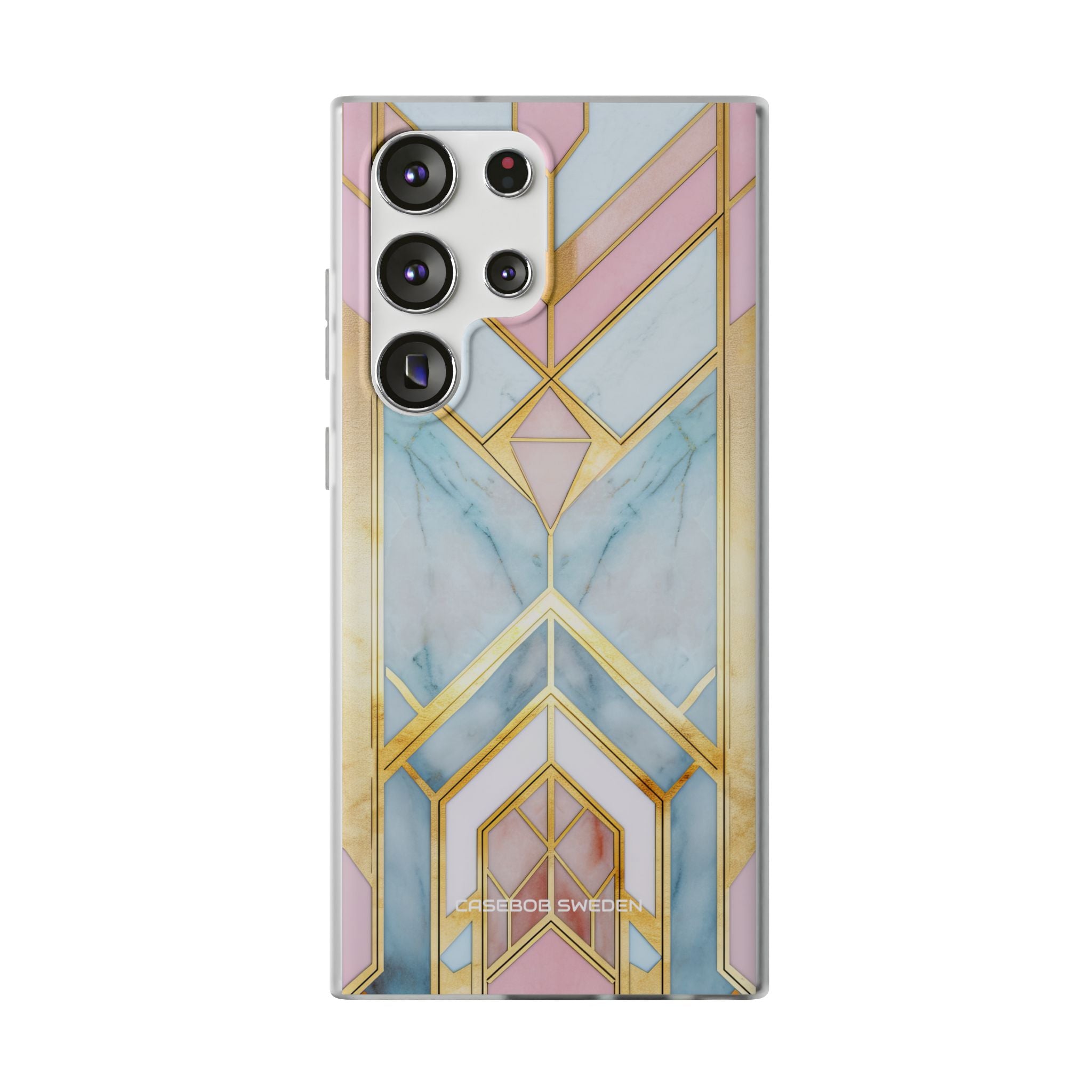 Gold Pink Art Deco - Flexi Samsung S23 Phone Case