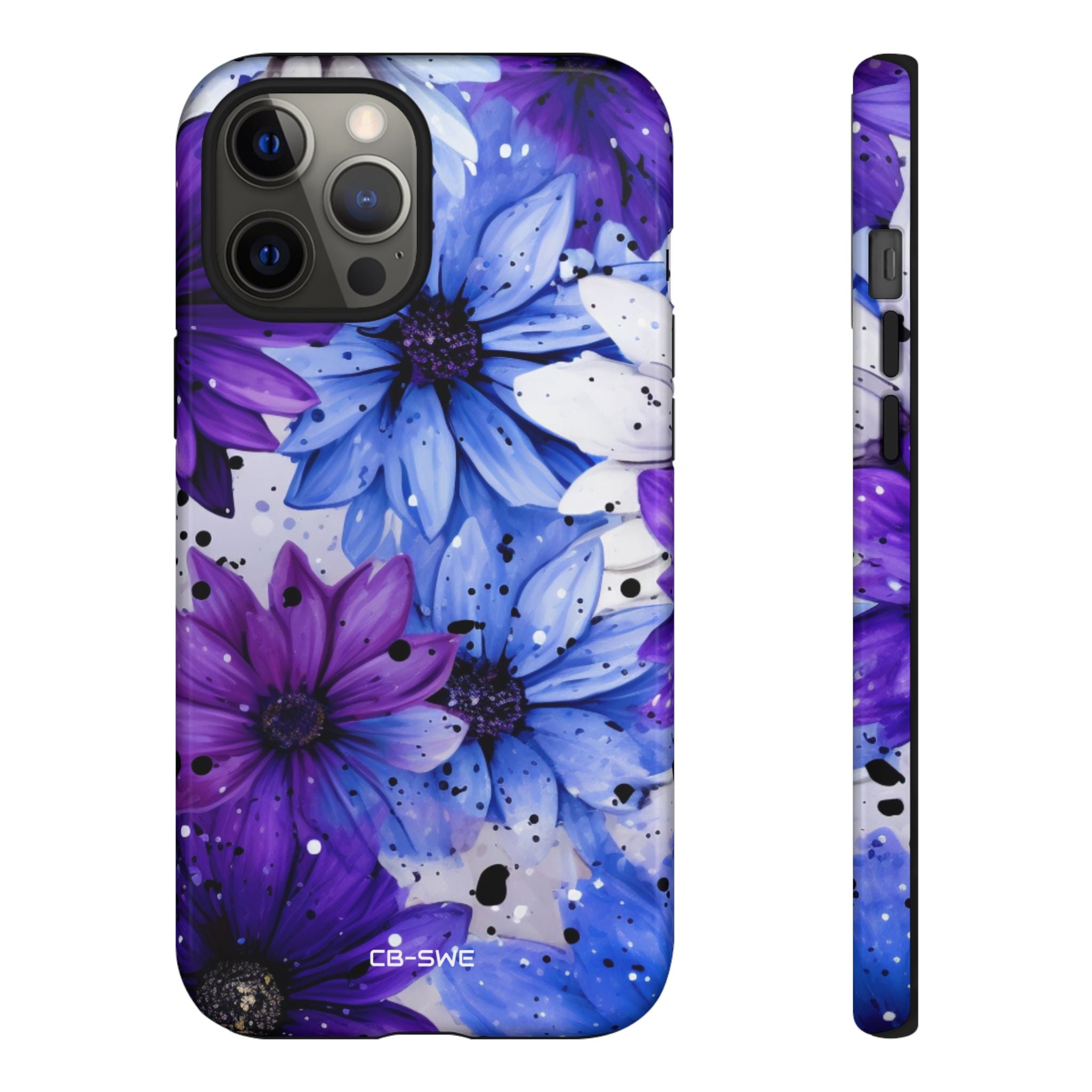 Vivid Splattered Blooms - iPhone Case