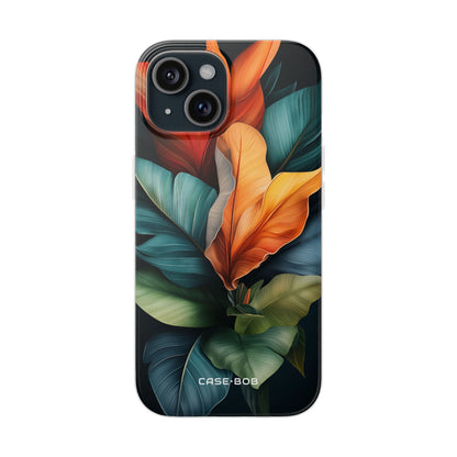 Tropical Leafburst iPhone 15 Case - Soft