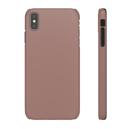 Burnished Brown iPhone Case (Slim) iPhone XS MAX Glossy Phone Case