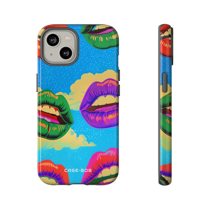 Colorful Lipscape iPhone 14 Case - Tough