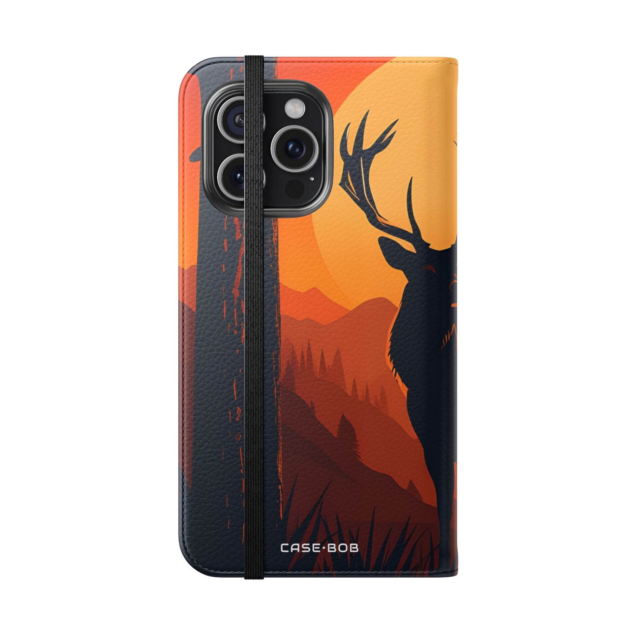 Stag Sunset - iPhone 15 Pro Max Case - Wallet