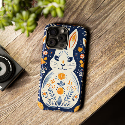 Floral Rabbit Joy - iPhone Case