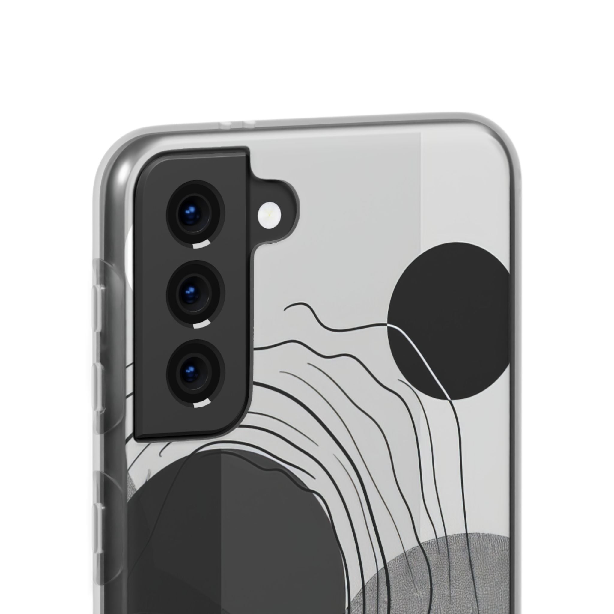 Monochrome Dynamics | Flexible Phone Case for Samsung Galaxy