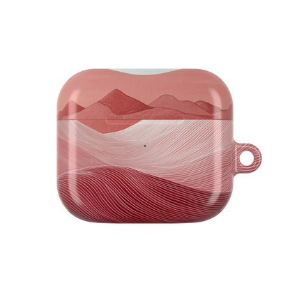 White Orb Dunes - AirPods Case