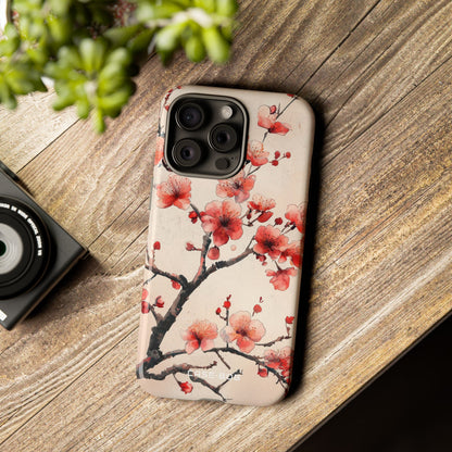 Blossom Shadow iPhone 15 Pro Max Case - Tough