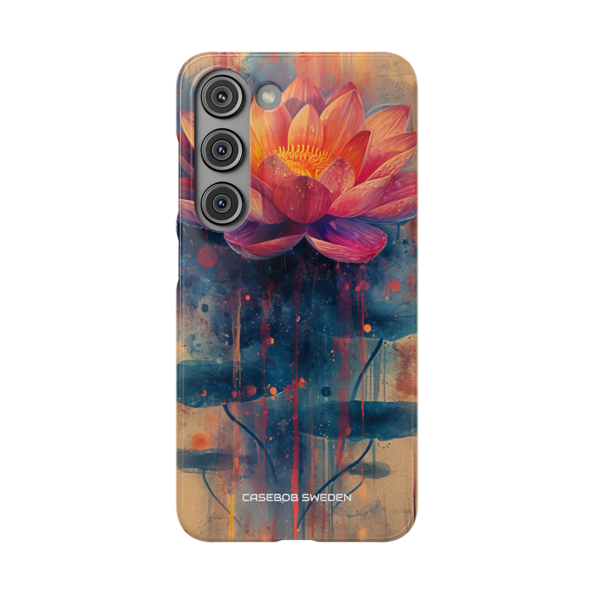 Lotus Blossom Art - Slim Samsung S23 Phone Case