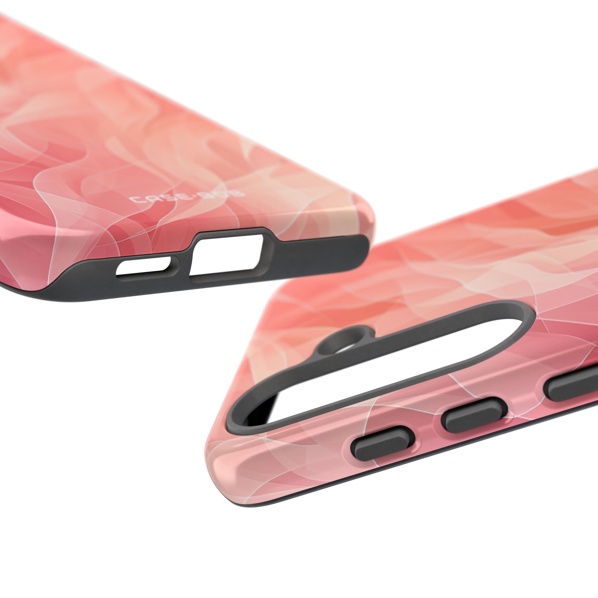 Peach Wave Drift Samsung S25 Case - Tough