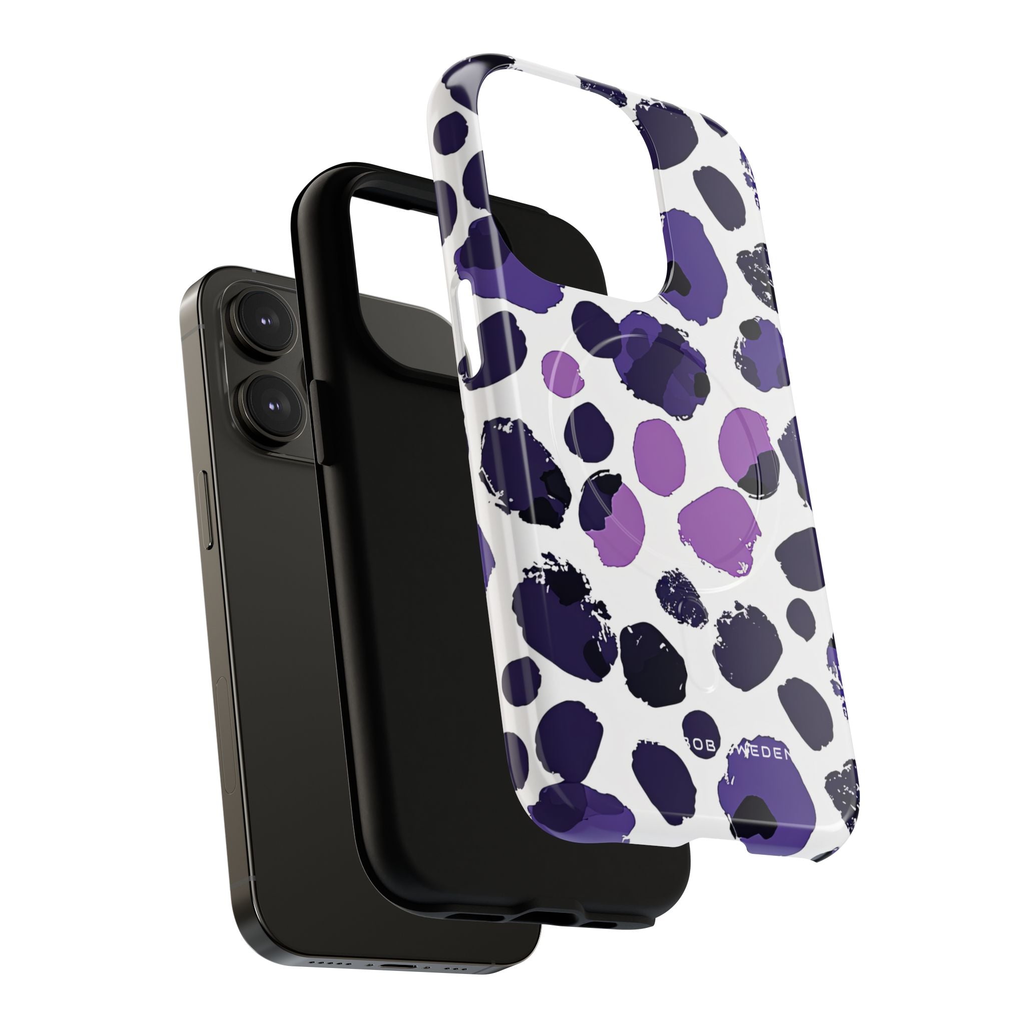 Purple Inkblots iPhone 14 | Tough+ Phone Case