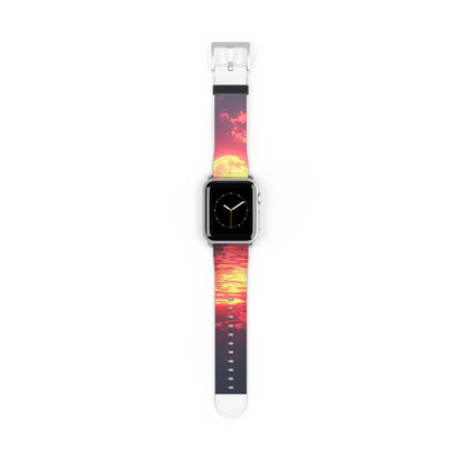 Yellow Moon Reflection - Watch Band