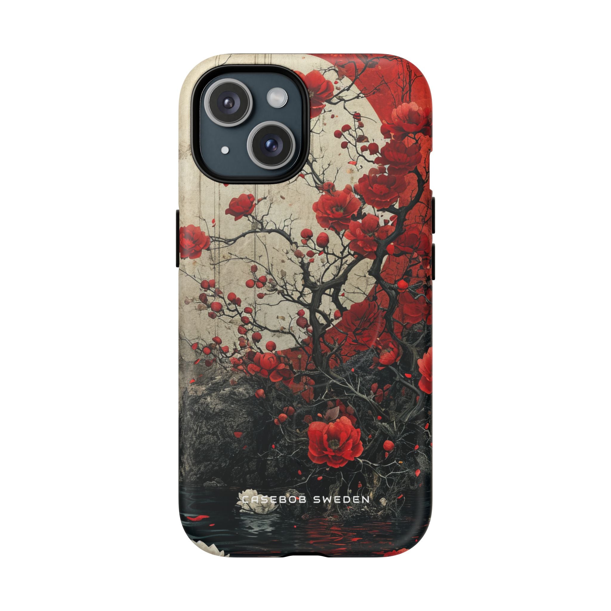 Zen Blossoms in Moonlight iPhone 15 | Tough+ Phone Case