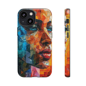 Geometric Fusion Lady - Protective Phone Case