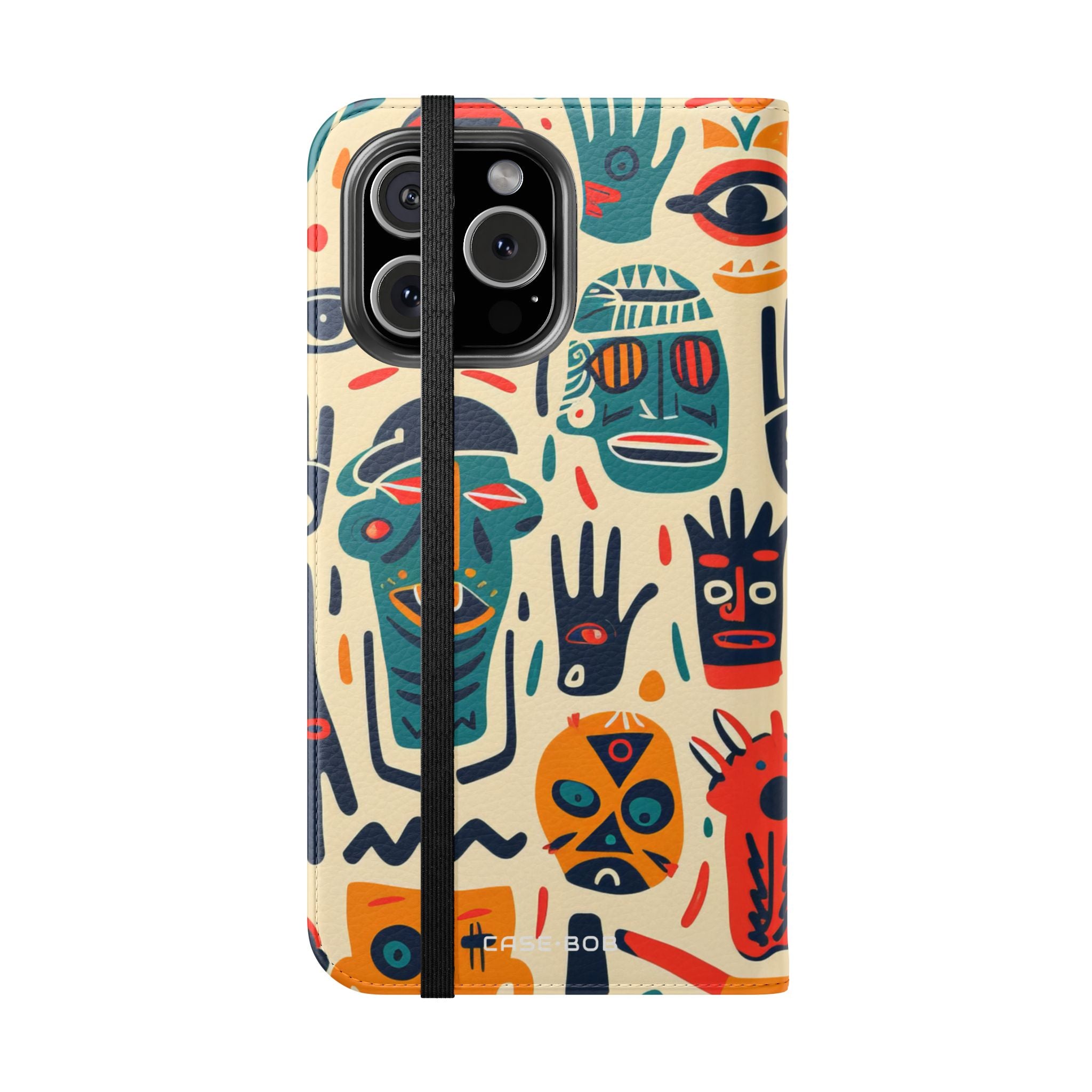 Tribal Faces - iPhone 16 Max Case - Wallet