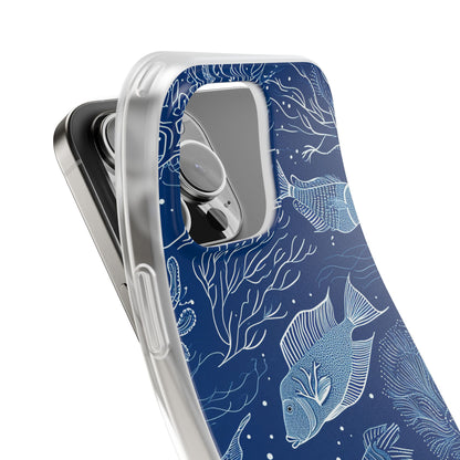 Navy Scale Reef iPhone 16 Pro Max Case - Soft