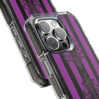 Damask Elegance Purple iPhone 16 Pro Case - Impact