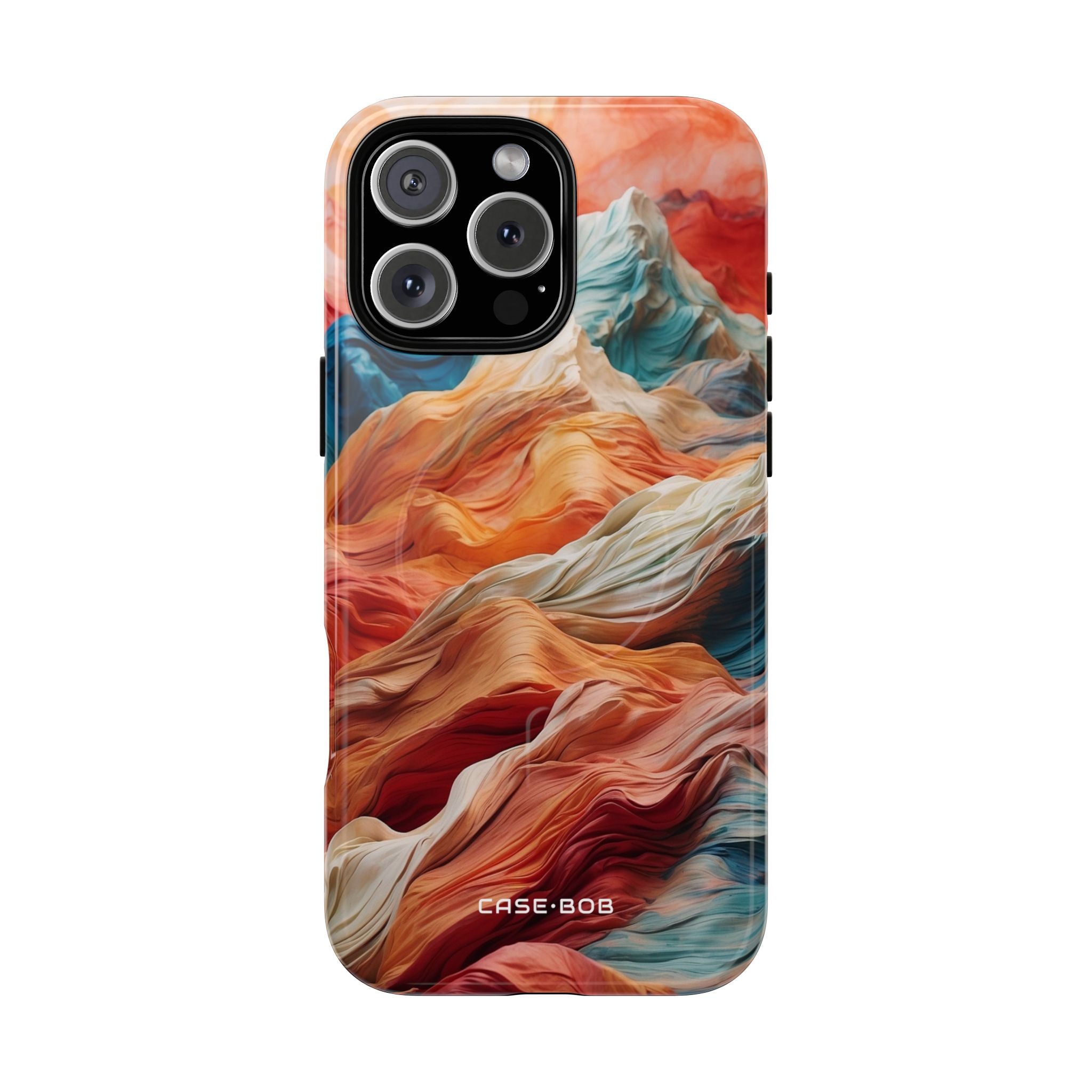Fabric Peaks Cream iPhone 16 Pro Max Case - Tough+
