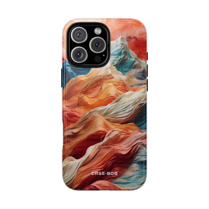 Fabric Peaks Cream iPhone 16 Pro Max Case - Tough+