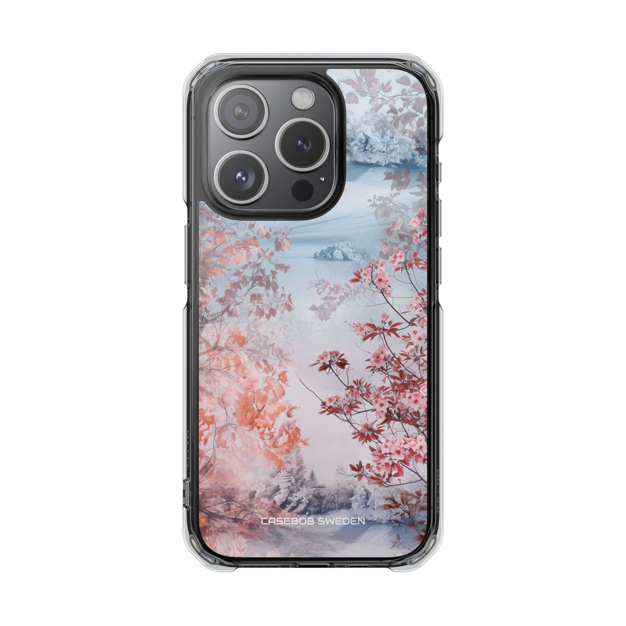 Floral Serenity Case - Clear Impact iPhone 15 Phone Case