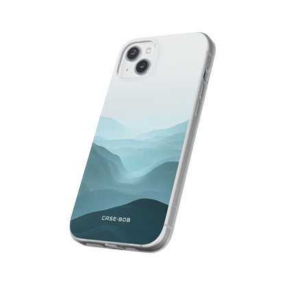 Teal Mist Mountains iPhone 14 Plus Case - Soft