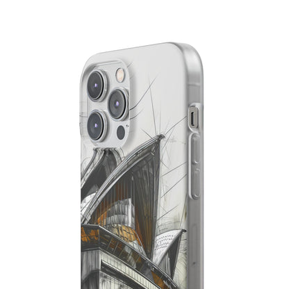 Architectural Curves in Line Formation iPhone 14 - Flexi Phone Case