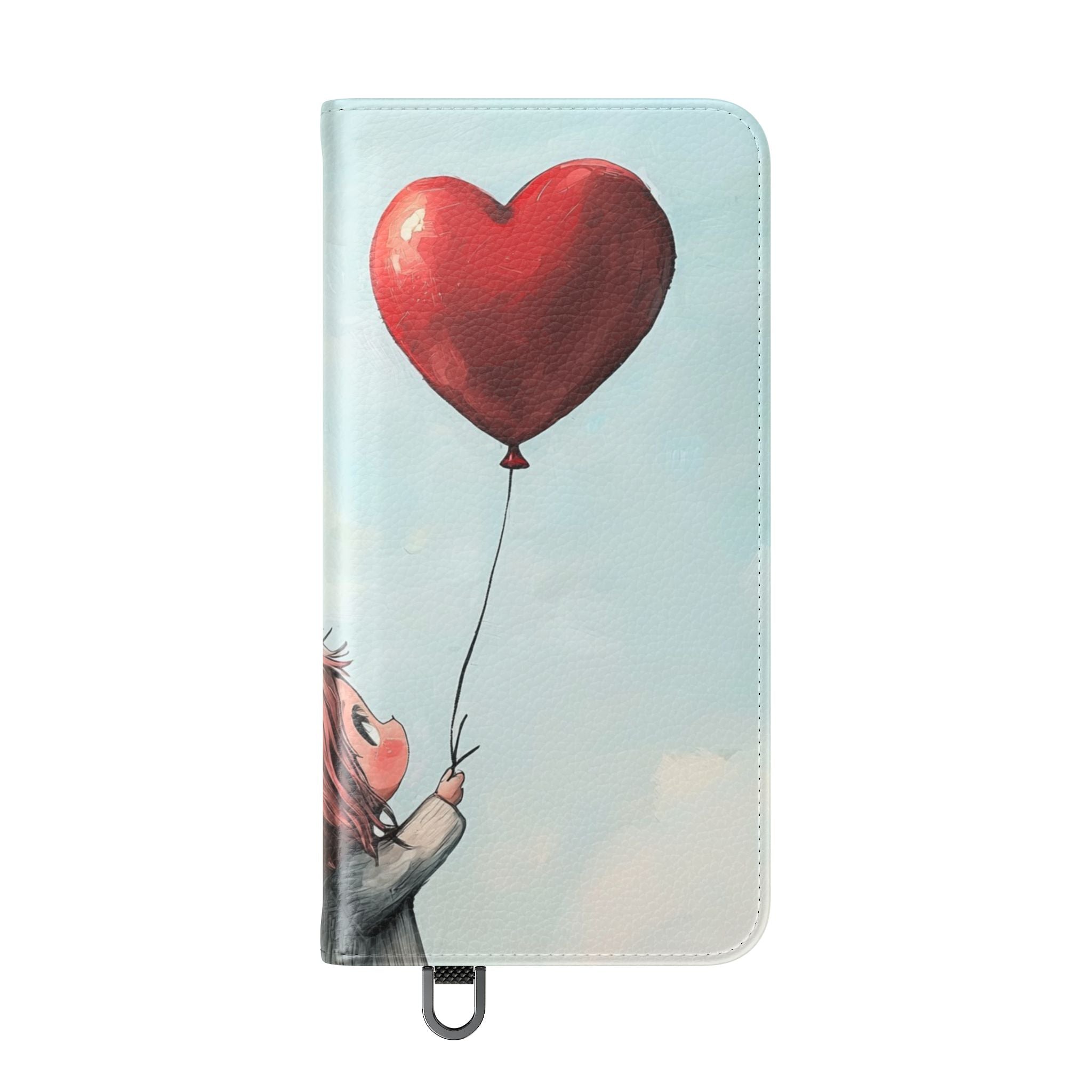 Heart Balloon Whimsy - Samsung S25 Case - Wallet
